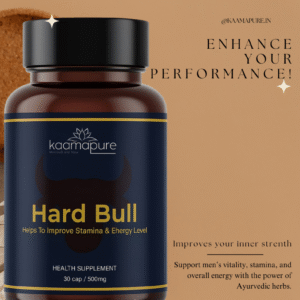 kaamapure hard bull – ayurvedic health supplement (30 caps | 500mg)