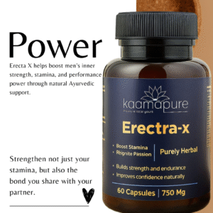 kaamapure erectra x – herbal wellness capsules (30 & 60 caps | 750 mg)